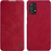 Voor Samsung Galaxy A32 4G NILLKIN QIN Series Crazy Horse Texture Horizontale Flip lederen tas met kaartsleuf (rood)