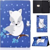 Voor Lenovo Tab M10 Plus TB-X606F Gekleurde Tekening Horizontale Flip Leren Case met Houder & Kaartsleuven & Slaap / Wekfunctie (Poolvos)
