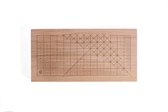 Snijplank Hout Met Afmetingen - Lasergetekende Houten Plank - Beukenhout - Maat - Nauwkeurige chef - Liniaal - Centimeters