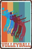 Retro Muur Decoratie uit Metaal Dansen 20x30cm DU-7550