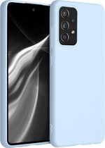 kwmobile telefoonhoesje voor Samsung Galaxy A52 / A52 5G / A52s 5G - Hoesje voor smartphone - Back cover in mat lichtblauw