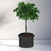 Groeizak - Kweekzak - Plantenzak - Grow Bag - 20 liter (Ø25 x 22 cm) - Zwart - per 2 stuks