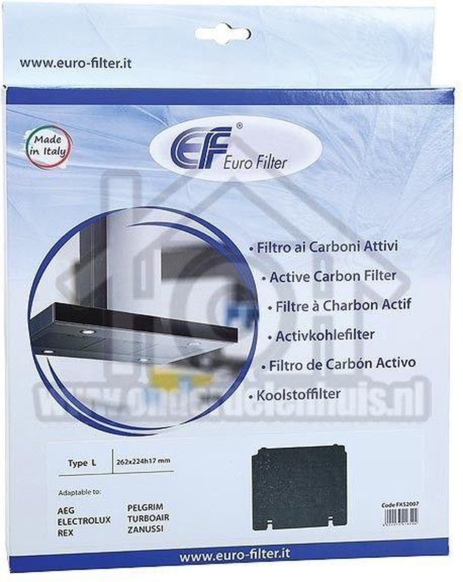 Pelgrim Filter Koolstof 25,5x22,5cm KF65/P01 781427
