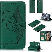 Veerpatroon Litchi Texture Horizontale Flip Leren Case met Portemonnee & Houder & Kaartsleuven voor Google Pixel 3a XL (Groen)