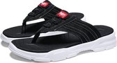 Casual Fashion Wear Beach Anti-slip zachte slippers voor heren (kleur: zwart maat: 38)