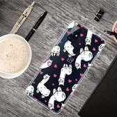 Voor OnePlus Nord N10 5G schokbestendig geverfd transparant TPU beschermhoes (alpaca)