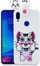 Voor Xiaomi Redmi 7 schokbestendig Cartoon TPU beschermhoes (kat)