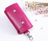 2 STUKS lederen autosleutel Cover Key Case (Rose Red)