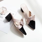 Modetrend kleuraanpassing antislip draagbare pantoffels voor dames (kleur: zwart maat: 36)
