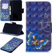 3D Gekleurde Tekening Patroon Horizontale Flip Leren Case voor Redmi Note7, met Houder & Kaartsleuven & Portemonnee (Vlinder)