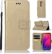 Windgong Uil Embossing Patroon Horizontale Flip Leren Case met Houder & Kaartsleuven & Portemonnee Voor Xiaomi Mi 9T Pro / Redmi K20 Pro / Mi 9T / Redmi K20 (Goud)