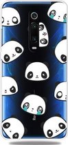 Fashion Soft TPU Case 3D Cartoon Transparant Soft Silicone Cover Telefoon Gevallen Voor Xiaomi 9T / 9T Pro / Redmi K20 / Redmi K20 Pro (Facial Bear)