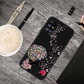 Voor Samsung Galaxy M51 Olie Reliëf Gekleurd Tekening Patroon Schokbestendig TPU Beschermhoes (Corolla Girl)