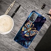 Voor Samsung Galaxy A32 5G schokbestendig geverfd transparant TPU beschermhoes (Jewel Butterfly)