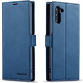 Voor Galaxy Note10 Forwenw Dream Series Oil Edge Sterk magnetisme Horizontale flip lederen tas met houder & kaartsleuven & portemonnee & fotolijst (blauw)