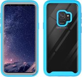 Voor Samsung Galaxy S9 sterrenhemel effen kleur serie schokbestendige pc + TPU beschermhoes (babyblauw)