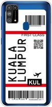 Voor Samsung Galaxy M31 Boarding Pass Series TPU telefoon beschermhoes (Kuala Lumpur)