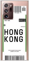 Voor Samsung Galaxy Note 20 Ultra Boarding Pass Series TPU telefoon beschermhoes (Hong Kong)