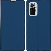 iMoshion Slim Folio Book Case Xiaomi Redmi Note 10 Pro hoesje - Donkerblauw
