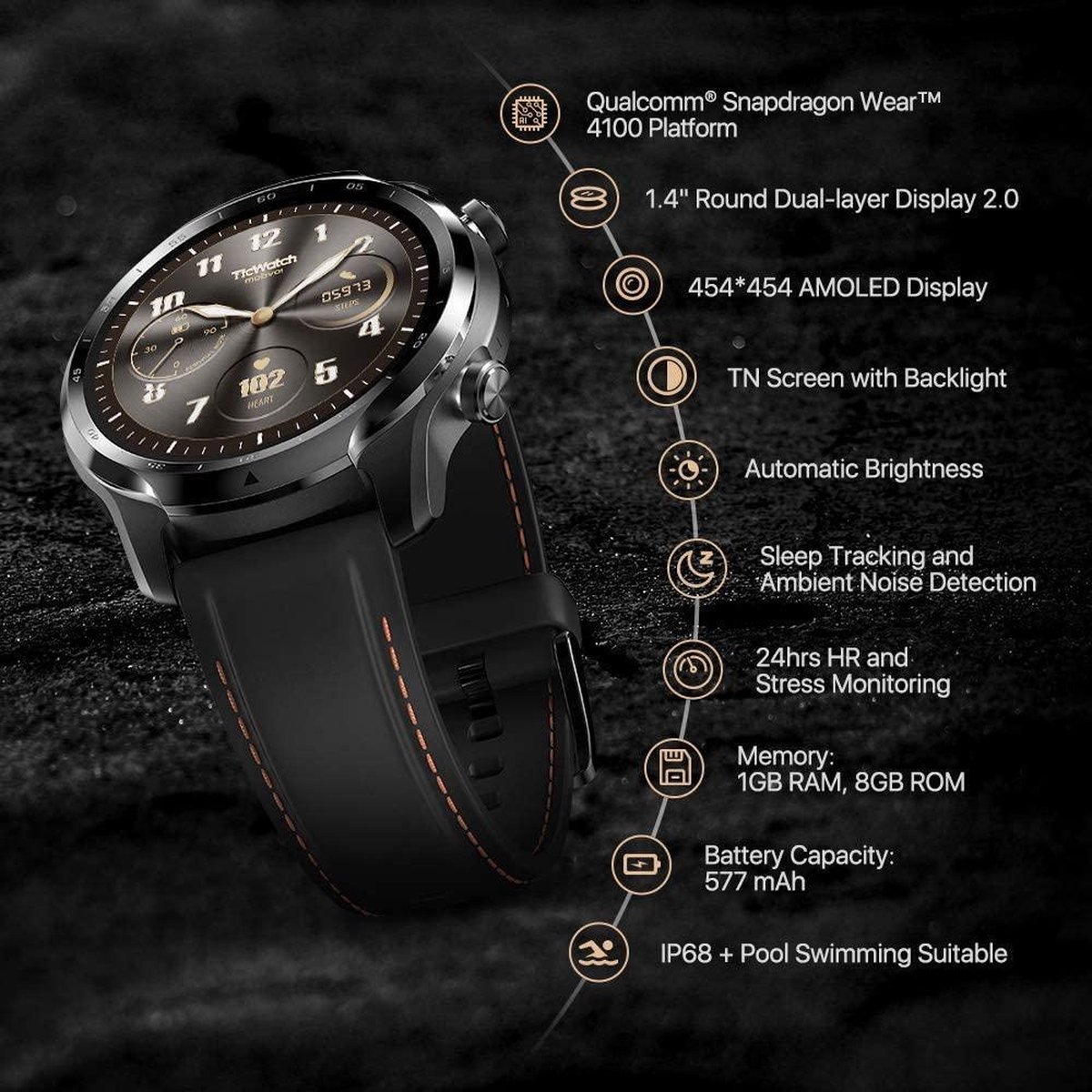 ticwatch pro gps