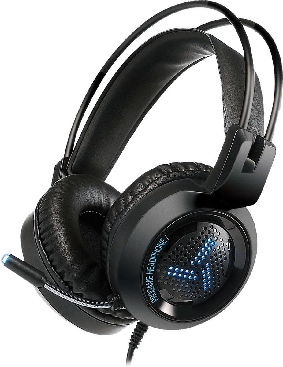 Varr Gaming USB Headset, 2x 3,5 inch audio, USB Breathing colors - black