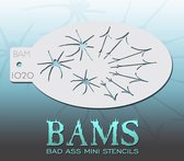 Bad Ass Stencil Nr. 1020 - BAM1020 - Schmink sjabloon - Bad Ass mini - Geschikt voor schmink en airbrush