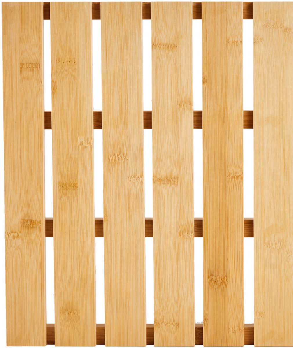 Bamboe Badmat - Douchemat antislip voor in douche of bad - Houten - douchemat - badkamer mat - saunamat - Bamboe — cadeau in Wonen & Interieur - foto 3