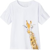 Name it t-shirt meisjes - wit - NMFjali - maat 104