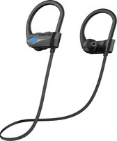 EarHackz® Spartan - In-ear Sport Oordopjes - Waterdicht - Bluetooth oortjes voor Hardlopen, Fietsen en Fitness - Zwart