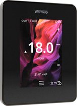 6iE Smart Wifi Thermostaat Elektrische vloerverwarming | Kleur: Onyx Black / Zwart | Warmup