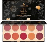 Essence Fall back to nature highlighter & blush palette