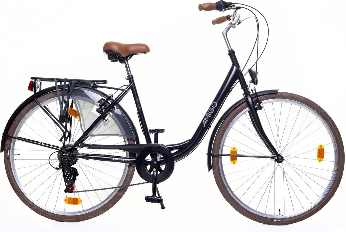 bol.com | Amigo Style - Damesfiets 28 inch - Fiets met 6 versnellingen
