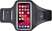 Mobigear Easy Fit Neopreen Sportarmband Hoesje - Geschikt voor iPhone 11 - Zwart