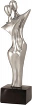 Sculptuur - sculptuurpaar - zilver - op voet - 36,5 cm