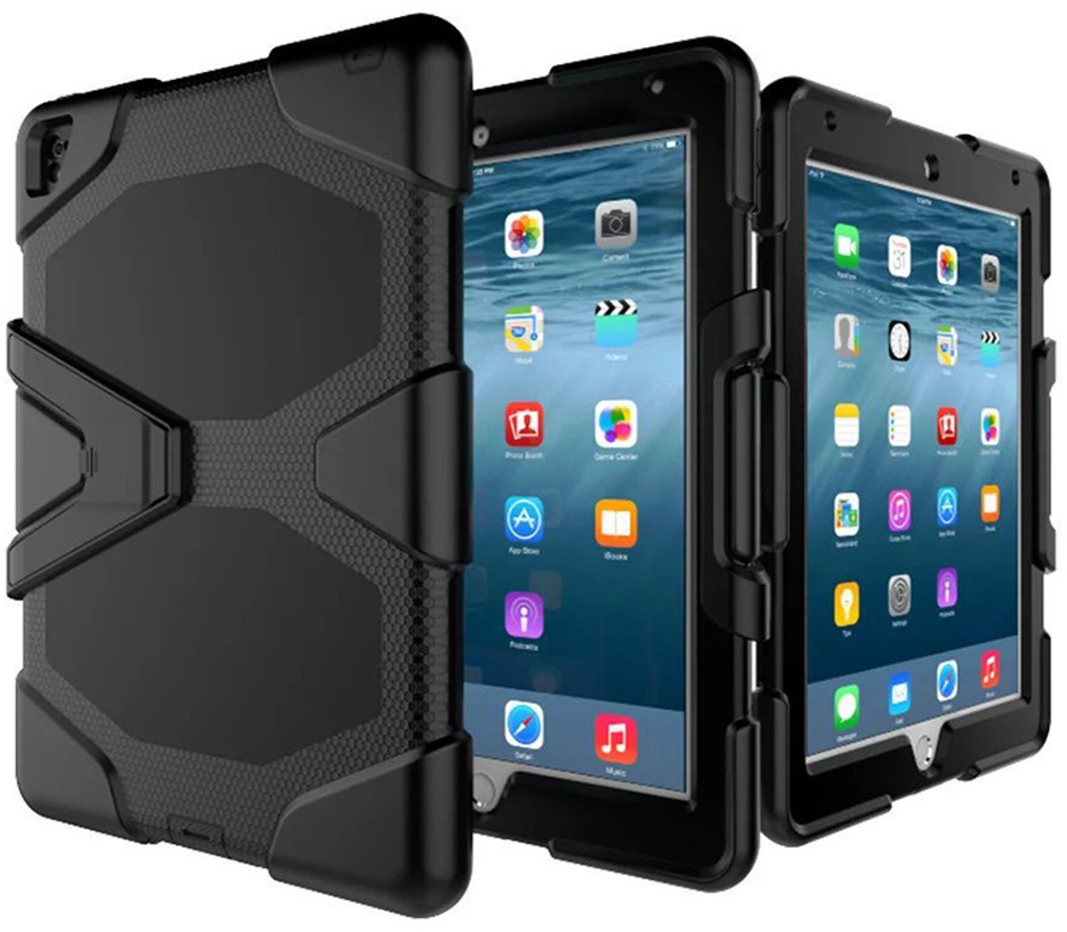 Hoes geschikt voor Apple iPad Pro 10.5 Hoesje - Heavy Duty Case - Zwart