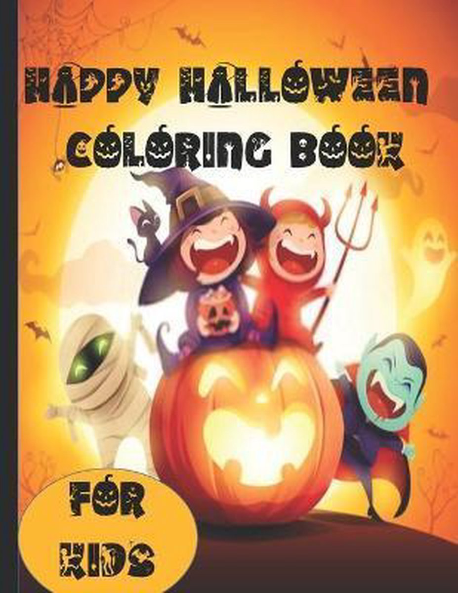 Happy Halloween Coloring Books For Kids van Moses Publisher