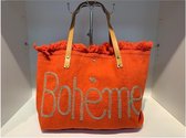 Canvas Shopper Bohème - Oranje