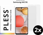 Samsung A42 5G Screenprotector Glas - 2x - Pless®