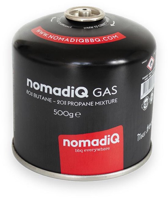 12-pack nomadiQ gasflesjes (12 x 500 gram) - EN417 schroefventiel van nomadiQ — afbeelding 5