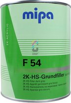 MIPA F54 2K-HS-Grundierfiller - Primer - 4 liter - Donker grijs