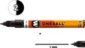 Marqueur acrylique Molotow - ONE4ALL 1 mm - Blanc