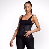 Bella Fit™ Jasmine - waist trainer - latex corset met haakjes - 25 stalen baleinen