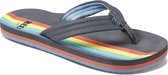 Reef Slippers - Maat 33/34 - Unisex - donker grijs/rood/geel/licht blauw/blauw