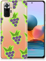 TPU Bumper Xiaomi Redmi Note 10 Pro Smartphone Hoesje Doorzichtig Druiven