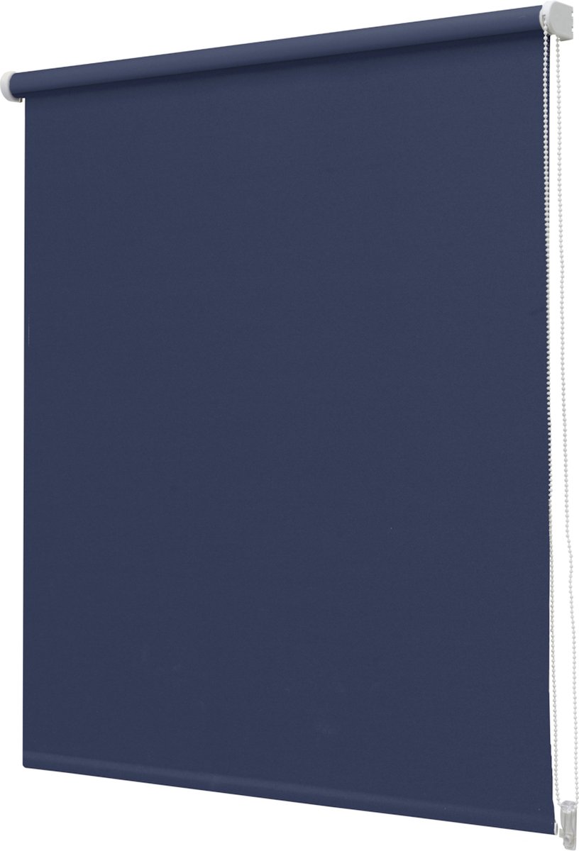Intensions Rolgordijn lichtdoorlatend unicolor Donkerblauw 210x190cm