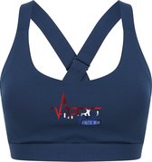 FitProWear Dames Sporttop Taurito - Donkerblauw - Maat XXS - Sport Beha - Sport BH - Fitness kleding - Sporthemd - Sportshirt - Fitness top - Fitness BH - Fitness Beha - Taurito -