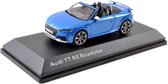 Audi TT RS Roadster (Blauw) (10 cm) 1/43 Audi Collection Dealer model iScale - Modelauto - Schaalmodel - Model auto - Miniatuurauto - Miniatuur autos