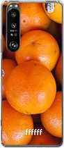 6F hoesje - geschikt voor Sony Xperia 1 III -  Transparant TPU Case - Sinaasappel #ffffff