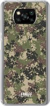 6F hoesje - geschikt voor Xiaomi Poco X3 Pro -  Transparant TPU Case - Digital Camouflage #ffffff