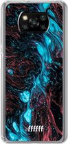 6F hoesje - geschikt voor Xiaomi Poco X3 Pro -  Transparant TPU Case - River Fluid #ffffff